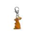 Miniblings Hase Charm Zipper Pull Easter rabbit enamelled brown - Handmade fashion jewelry i chain pendant silver -plated - beggar pendant beggar bracelet - trailer for bracelet