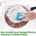 Qseenlnoy 12Pcs Brite Non-Scratch Scrub Sponge Cleans Fast Without Scratching Stands Up to Stuck-on Grime Blue - Buy Online on GoSupps.com