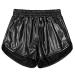Mirawise Girls Metallic Shorts Shiny Hot Pants Sparkly Dance Outfits Short Pants 10-11 Years Black