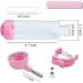 Andiker Hamster Dispenser Bottle No Drip Plastic Hanging Water Bottle Automatic Water Bottle Dispenser Cage Bowl with 2 Rolling Balls for Rabbit Guinea Pig Rat Gerbil Chinchilla (125ml pink) - Buy Online on GoSupps.com