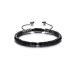 JSDDE Healing Crystals Bracelet Adjustable Natural Crystal Stone Bracelets for Men and Women Black Obsidian