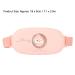 Buy Heated Uterine Belt - 4 Levels of Heating Compress for Menstrual Pain Relief (Pink) | International Shipping Available - Buy Online on GoSupps.com