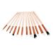 12-Piece Professional Eye Makeup Brush Set - Blender Eyeliner Eyebrow & Concealer Brushes - High-Quality Beige Cosmetic Tools - Buy Online on GoSupps.com
