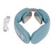 Neck massage device electrical pulse neck massager neck massager with heat adjustable lymphatic drainage massage device portable neck massage device for women and men