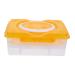 Egg Storage Box Plastic Tray Plastic Eggs Plastic Egg Holder Tray Egg Plate Travel Filling re-usable Orange 24X16.5X10CM