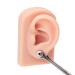 Ear Model 1 Pair Artificial Ear Molds Silicone Ear Model Simulation Human Ear Model Ear Display Teaching Aid Model Silicone Ear Model Practice Piercings Tools Simulation Fake Ear (Light Skin Color)