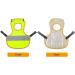 Reflective Chicken Hen Saddle Apron | Adjustable Strap | Protects Poultry Ducks Geese | Green - Buy Online on GoSupps.com