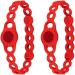 Buy Bone Fragrance Chain Aromatherapy Diffuser - Stylish Elastic Silicone Bracelet for Couples - 2 Piece Red Set | GetaWay Solids - Buy Online on GoSupps.com
