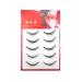 Andy's Orchids Cat Eye Lashes Fox Eyelashes Natural Look False Eyelashes 3D Faux Mink Manga Lashes Winged Eyelashes 8-15mm L Shape Fake Lashes Eyelashes Extensions 5 Pairs