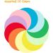 Ezyaid 6 Inch Construction Paper Circles - 200 Assorted Color Sheets for Kids Arts & Crafts - Buy Online on GoSupps.com