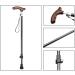 Elderly Crutches Lightweight Telescopic Stick Non-Slip Walking Stick with Solid Wood Handle Interesting - Buy Online on GoSupps.com