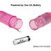 Finever Mini Handheld Massager with 4 Heads - Pocket Pen for Body, Face, Neck, Head & Back - Blue and Pink - Buy Online on GoSupps.com