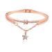 Beaupretty Beaupretty Unique Rose-Shaped Alloy Bracelet for Women Star-Shaped Hand Jewelry