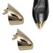 2 Pair Gold High Heels Toe Cap Detachable Metal Tip Protector Cover Simple Shoes Repair Accessories for Ladies Decor