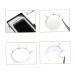 LALAFINA 20pcs Eyelash Extension Gasket Stand & Adhesive Set - Transparent Beauty Tools for False Eyelashes - Home & Salon Use - Silicone Quick Volume Pads - Pack of 1 - Buy Online on GoSupps.com