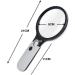 Magnifier Lighted Magnifying Glass Double Light Glass Lens Placed Hand-Held Large Mirror 45 Times Magnifying Glass Old Man Reading Lofty Ambition - Buy Online on GoSupps.com