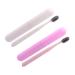 HOMSFOU 2pcs Toothbrush Set Wooden Toothpaste Toothbrush Head Travel PP Raw Material 1 Piece (1 Pack) Assorted Color