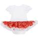 FYMNSI Baby Girls My First Christmas Outfit 4pcs Set | Newborn Infant Xmas Party Clothes | Princess Tutu Romper Dress | 0-3 Months White - Buy Online on GoSupps.com