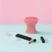 FOMIYES Silicone Makeup Brush Cleaner Cup - Portable Scrubber Bowl & Beauty Sponge Cleaning Tool in Pink - Buy Online on GoSupps.com