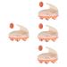 Healeved massage tools 4PCs Roller Ball Massage device E cervical massage device Massage tools for couples back neck massage device reusable 10.5x9x8cmx4pcs orangeex4st