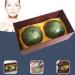Jade Massage Balls for Stress Relief | Hand Massage Baoding Balls - 2pcs for Health & Relaxation - Buy Online on GoSupps.com