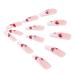 Brishow Pink Artificial Long Press-On Nails with Red Hearts - 24 Piece Ballerina Acrylic Fake Nails for Women & Girls - Buy Online on GoSupps.com