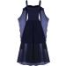 Halloween Women's Plus Size Cold Shoulder Costume - Navy XX-Large - Buy Online on GoSupps.com