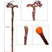 Wooden Cane Solid Walking Stick Crutch Natural Wooden Walking Stick Wood Decorated Handle Walking Stick for Men and Women. Wooden Decorative Canes and Cane for Elderly Seniors Independence - Buy Online on GoSupps.com