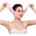 Double Chin Reducer V Line Facial Mask Face Lifting Tape Soft Chin Strap for Women Restore Skin Elasticity Pink Face Lifting Tape - Buy Online on GoSupps.com