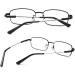 MMOWW Bifocal Reading Glasses for Men - Blue Light Blocking Computer Glasses with Titanium Alloy Legs - 1.0x Power - Stylish & Durable Black Design - Buy Online on GoSupps.com