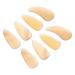 POPETPOP Guitar Pick 8 Pcs Guzheng nail pieces fingernail protectors kids guitar picks Finger Nails instrument fake nails para adultos kid stuff Guzheng Picks protection horns child 3X1.2X0.1CM Light Yellow