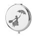KEYCHIN Mary Qoute Pocket Mirror Mary Fans Gift Practically Perfect in Every Way Umbrella Compact Mirror for Women Girls (Practically Perfect Mirror-S)