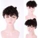 EREE HAIR Kinky Curly Human Hair Bangs Clip in Hair Extensions Forhead Hairpiece Fringe Curly Bangs Hair Clip on One Piece Front Human Hair Bangs Dark Brown Color - Buy Online on GoSupps.com