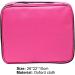 FOReverweihuajz Shockproof Travel Toiletry Bag - Large Capacity Cosmetic Organizer in Rose Red | Affordable International Shipping - Buy Online on GoSupps.com