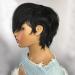 RICONEY Pixie Cut Human Hair Wig for Black Women - Short Bob with Bangs, No Lace Front, Glueless Machine Made (8 Inch, 130% Density) - Buy Online on GoSupps.com