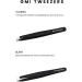 Set of 4 Professional Stainless Steel Eyebrow Tweezers for Facial Hair Removal - For Women and Men - Eyebrow Trimming and Precision Plucking - Buy Online on GoSupps.com