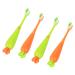 Skisuno 4 piece of carrot toothbrush hand toothbrush whole mouth toothbrush dental toothbrush brightening toothbrush oral care toothbrush pp contour brush thorough cleaning child