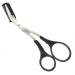 2Pcs Curved Eyebrow Trimmer and Shear Scissors Set for Precise Eyebrow and Eyelash Grooming - Non Slip Finger Grips, Suitable for Women and Men - Buy Online on GoSupps.com