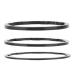 VGEBY Bike Cassette Spacer, 3 Pcs/Set 3 Size Bicycle Headset Spacer Included Bicycle Flywheel Hub Spacer 1mm+1.5mm+2mm Cycling Bottom Bracket Axle Washer Gasket