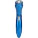 Mini Electric Razor for Men - Quiet High Speed Double Knife Mesh Shaver | Portable Travel Shaver in Blue - ABS Stainless Steel - Buy Online on GoSupps.com