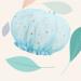 Waterproof Reusable Shower Cap for Women & Kids - Blue | Medium Size Double Layer Hair Protection Cap - PEVA Waterproof | Bath Cap - Buy Online on GoSupps.com