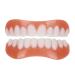 Turcyy Comfortable fit Elastic Teeth, Upper and Lower dentures, Natural Shade Fake Teeth Filling The Gap, Natural Color Protects Your Teeth and regains a Confident Smile, white, 10.0 grams, 2.0 Count