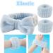 DUFACAI 20 Pc Spa Headband Wristband Towel Set for Women and Girls - Microfiber Facial Towels for Shower, Makeup, Skincare (Light Color) - Buy Online on GoSupps.com