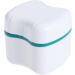 Buy ROSENICE Green Denture Tooth Storage Box with Rinse Basket - Safe & Stylish Dental Care Solution - Buy Online on GoSupps.com