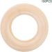 100 pcs 25mm Natural Wooden Baby Teething Rings - DIY Craft Accessories for Safe Teething - Buy Online on GoSupps.com