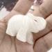 Ouubuuy Natural White Crystal Elephant Stone 1.5 inch - Reiki Healing Gemstone Ornament Gift - Buy Online on GoSupps.com