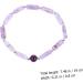 CALLARON Amethyst Bracelet Natural Beads Charm Stretch Bracelet Yoga Beads Bracelet Stretchy for Women Gemstone Beads Friendship Trendy Bracelets Balancing Wrist Chain Jewelry Miss Crystal 19X0.8CM Violet - Buy Online on GoSupps.com