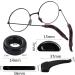 Yoosso 24 Pairs Anti-Slip Silicone Glasses Holders - Elastic Ear Pads & Hooks for Reading Glasses & Sunglasses - Black White Gray Brown - Buy Online on GoSupps.com