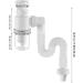 Universal Sink Drain Pipe Kit - Ceiling Duster & Siphon Bottle for Bathroom Sinks | Effective Cleaning Solution - Buy Online on GoSupps.com