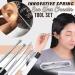 Medical Grade Stainless Steel Ear Wax Removal Kit with Spring Ear Wax Cleaner Tool Set in Black - Includes Storage Box - Clinically Innovative Spiral Ear Wax Remover - Buy Online on GoSupps.com